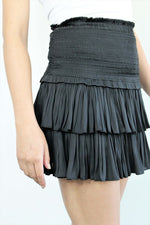 Load image into Gallery viewer, SILK RUFFLE SKIRT (2 colors)
