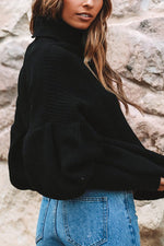 Load image into Gallery viewer, PUFF SLEEVE SWEATER (2 colors)
