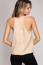 Load image into Gallery viewer, HALTER SUEDE TOP (2 colors)
