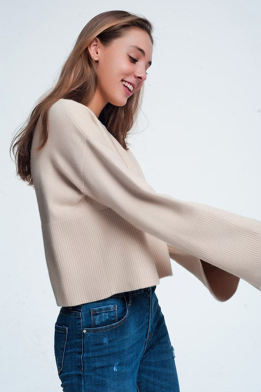 BEIGE SWEATER
