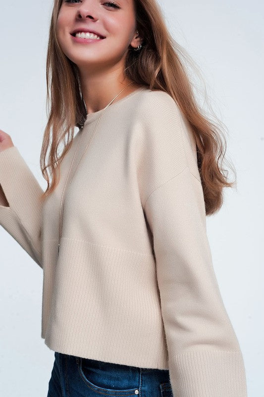 BEIGE SWEATER