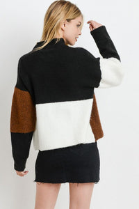 COLOR BLOCK SWEATER