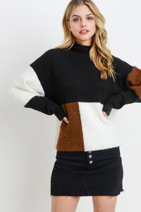 COLOR BLOCK SWEATER