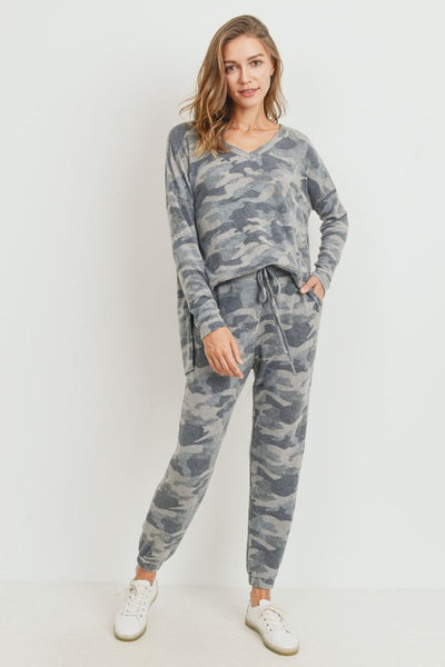 Womens camo cheap jogger set