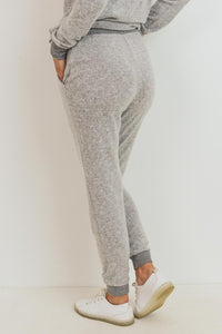 BRUSHED KNIT JOGGERS (2 colors)