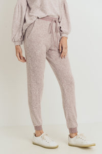 BRUSHED KNIT JOGGERS (2 colors)