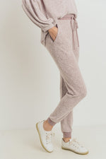 Load image into Gallery viewer, BRUSHED KNIT JOGGERS (2 colors)
