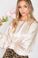 Load image into Gallery viewer, SATIN BLOUSE (3 colors)
