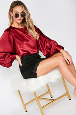 Load image into Gallery viewer, SATIN BLOUSE (3 colors)
