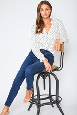 Load image into Gallery viewer, DOTTED BLOUSE
