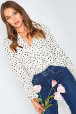 Load image into Gallery viewer, DOTTED BLOUSE
