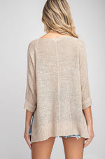 Load image into Gallery viewer, OATMEAL KNIT SWEATER TOP
