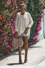 Load image into Gallery viewer, OATMEAL KNIT SWEATER TOP
