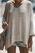 Load image into Gallery viewer, OATMEAL KNIT SWEATER TOP
