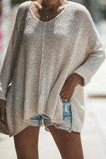 Load image into Gallery viewer, OATMEAL KNIT SWEATER TOP
