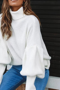 PUFF SLEEVE SWEATER (2 colors)