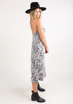 Load image into Gallery viewer, SNAKESKIN MIDI SLIP DRESS
