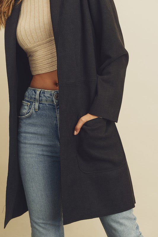 BLACK LONG COAT