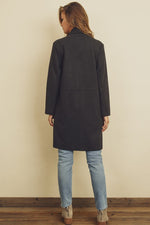 Load image into Gallery viewer, BLACK LONG COAT
