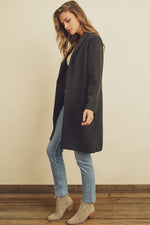 Load image into Gallery viewer, BLACK LONG COAT
