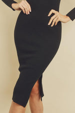 Load image into Gallery viewer, RIBBED MIDI DRESS
