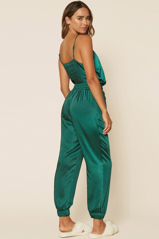 SATIN JOGGER SET