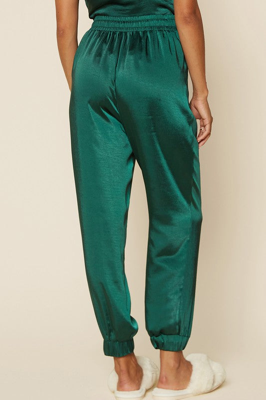 SATIN JOGGER SET