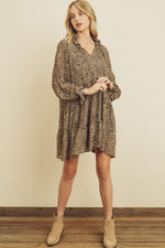 Load image into Gallery viewer, CHEETAH PRINT BABYDOLL DRESS
