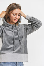 Load image into Gallery viewer, VELOUR CHARCOAL JOGGER SET
