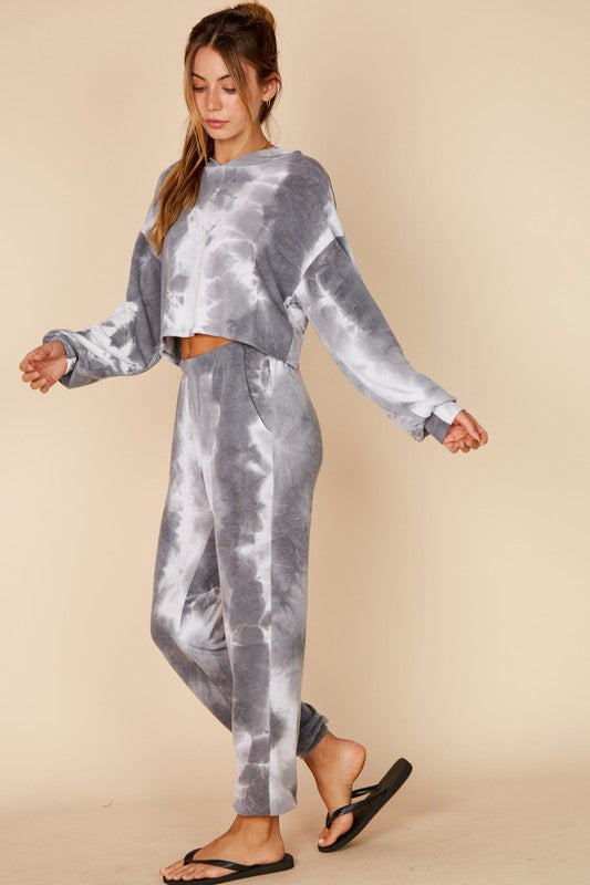 GREY TIE DYE SET