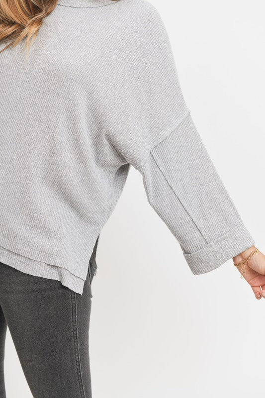 BRUSHED RIB TOP