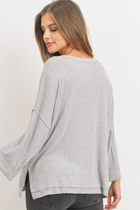 BRUSHED RIB TOP