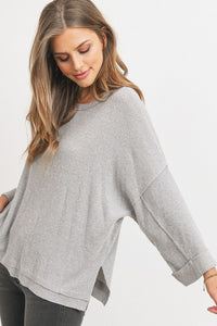BRUSHED RIB TOP