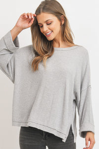 BRUSHED RIB TOP