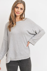 BRUSHED RIB TOP