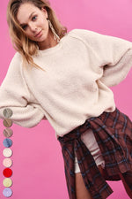 Load image into Gallery viewer, NATURAL TEXTURED SWEATER

