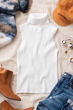 Load image into Gallery viewer, SLEEVELESS TURTLENECK TOP
