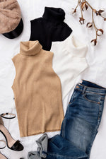 Load image into Gallery viewer, SLEEVELESS TURTLENECK TOP
