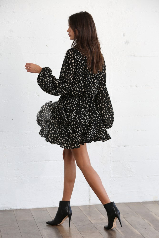 IRREGULAR POLKA DOT DRESS