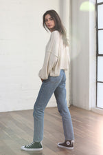 Load image into Gallery viewer, ROUND NECK BEIGE TOP
