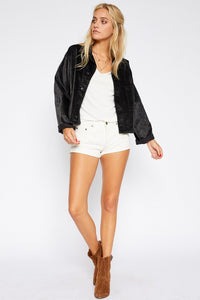 CROPPED VELVET JACKET