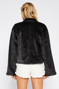 CROPPED VELVET JACKET