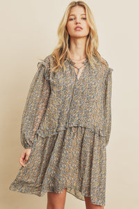 MOON RIVER RUFFLED DRESS