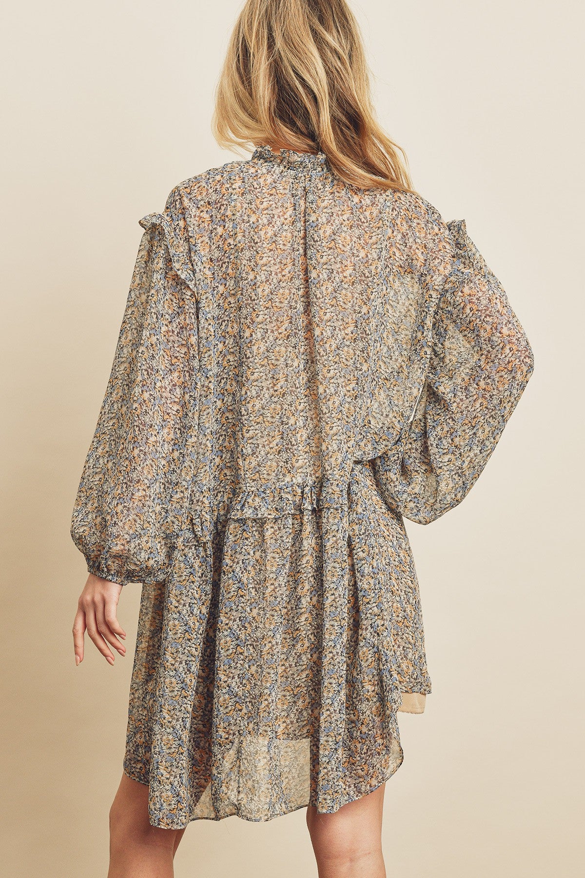 MOON RIVER RUFFLED DRESS