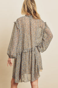 MOON RIVER RUFFLED DRESS